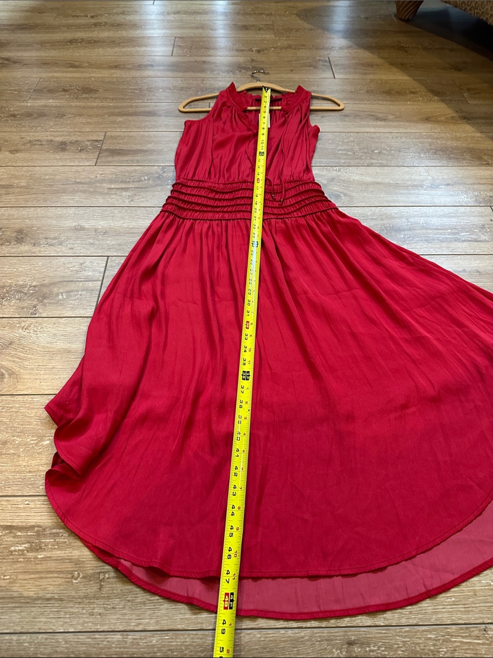 NWT WHBM Beautiful Red Lightweight Silky Dress Size X Small - Picture 13 of 14